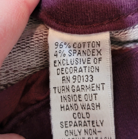 Quacker Factory Pants Women's Size Large Wine Regular DreamJeannes Boot Cut - Picture 6 of 14